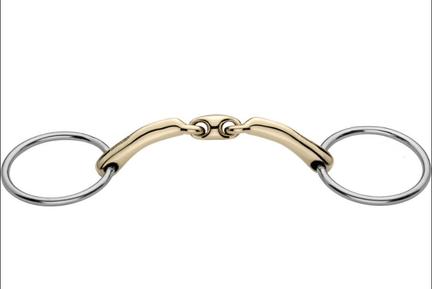 HS Novocontact Snaffle Double-jointed Loose Ring