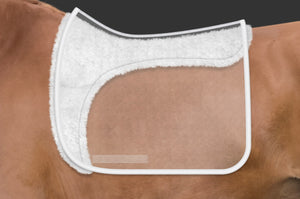 Mattes Dressage Pad with GOLD sickle shaped padding